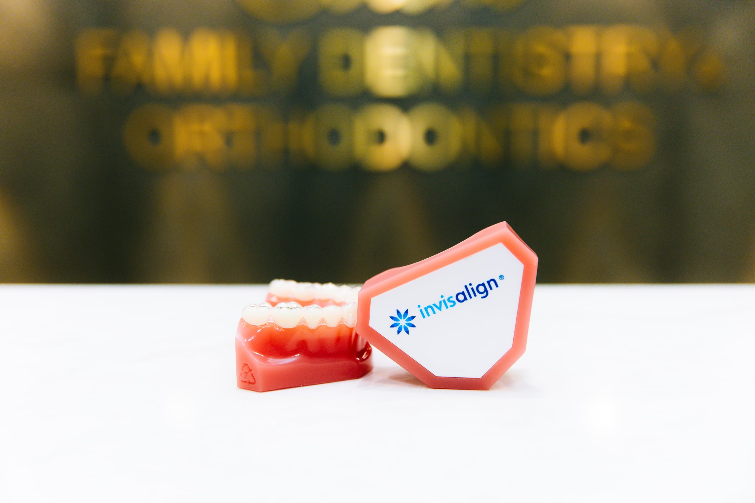 Photo of invisalign branded orthodontics.
