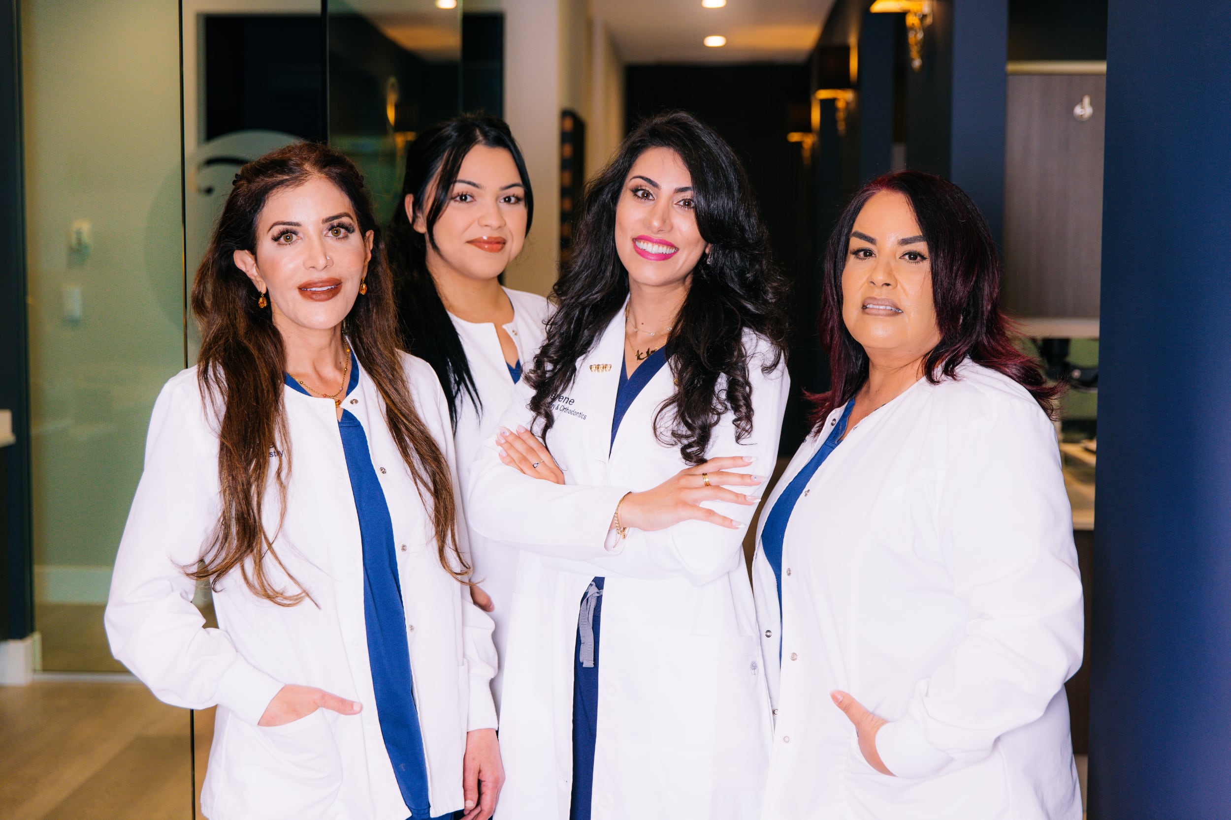 Serene Orthodontics Family Dentistry staff photo in dental clinic.